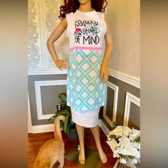 🐎Kentucky Derby Apron!🌹Kentucky State of Mind!🐎🌹 - Picture 2 of 9